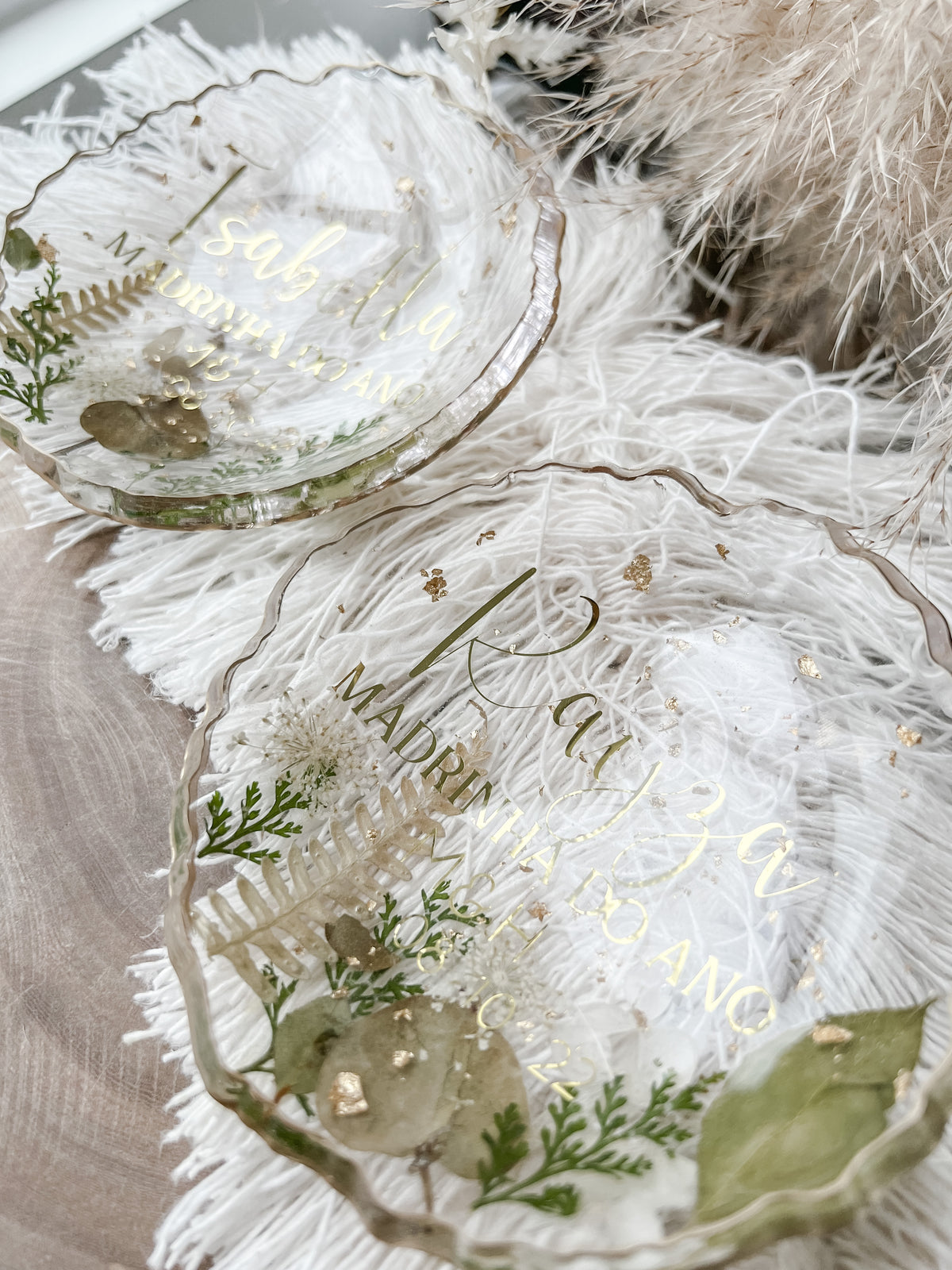 Bowl/ Porta Joias com Flores Naturais