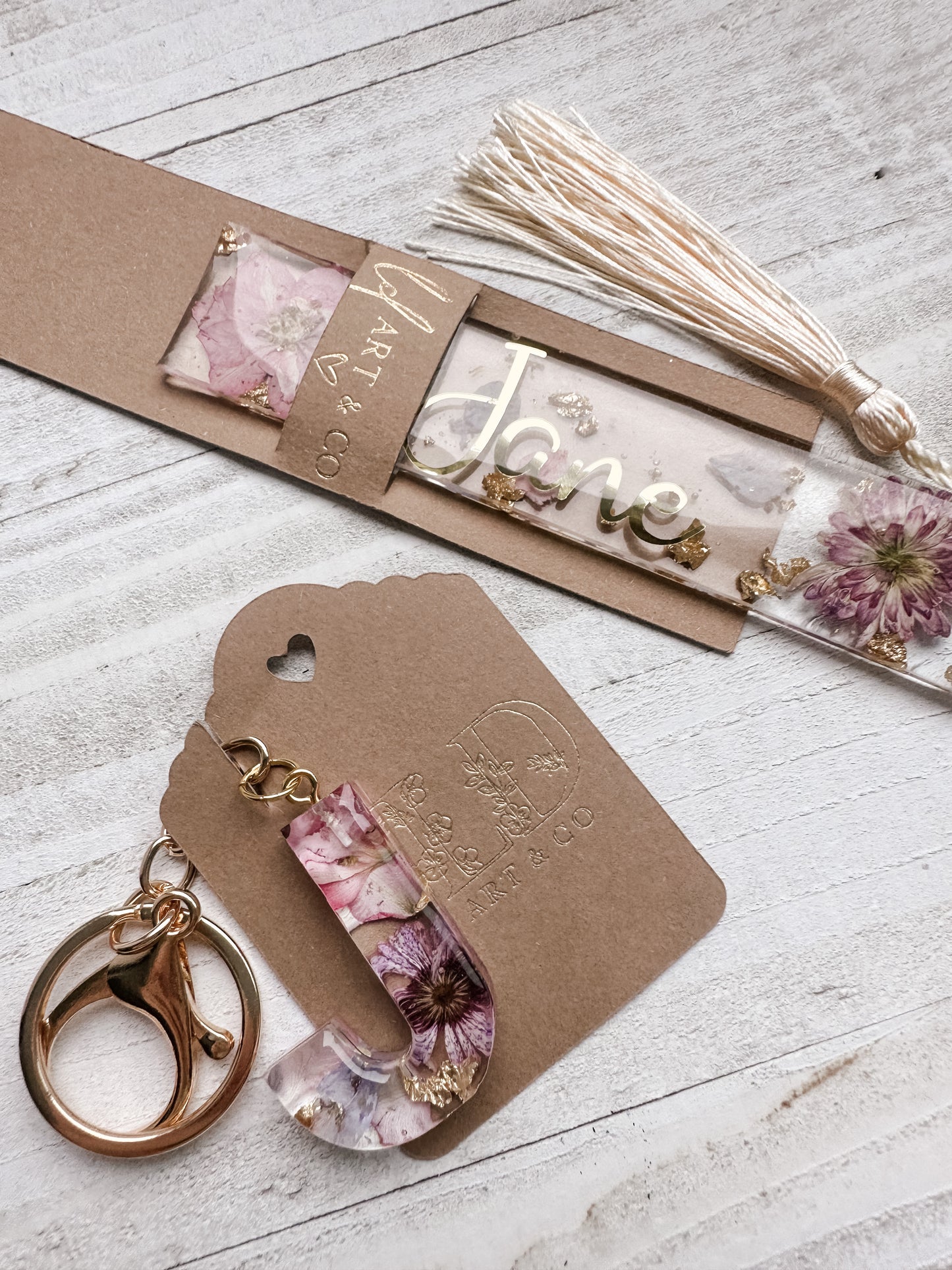 Kit Chaveiro + Marca Páginas Bloom