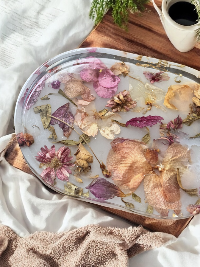 Bandeja Oval Hidden Garden - Envio Imediato