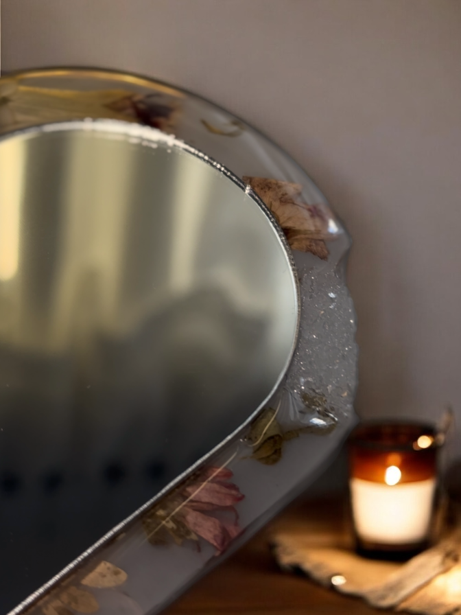 Espelho de Mão - Reflexo Botanico - envio imediato