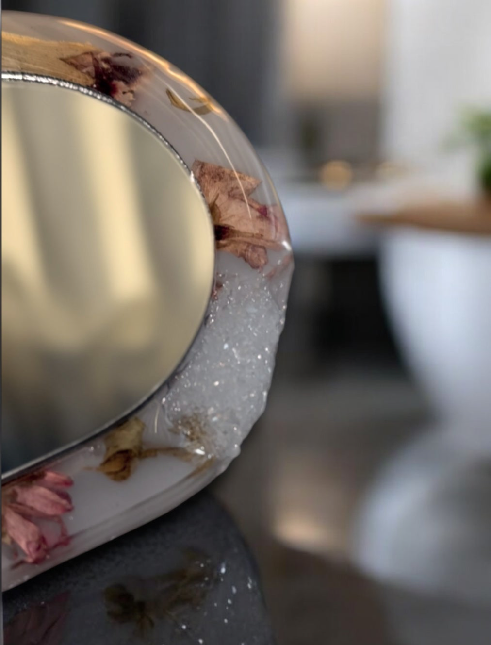 Espelho de Mão - Reflexo Botanico - envio imediato