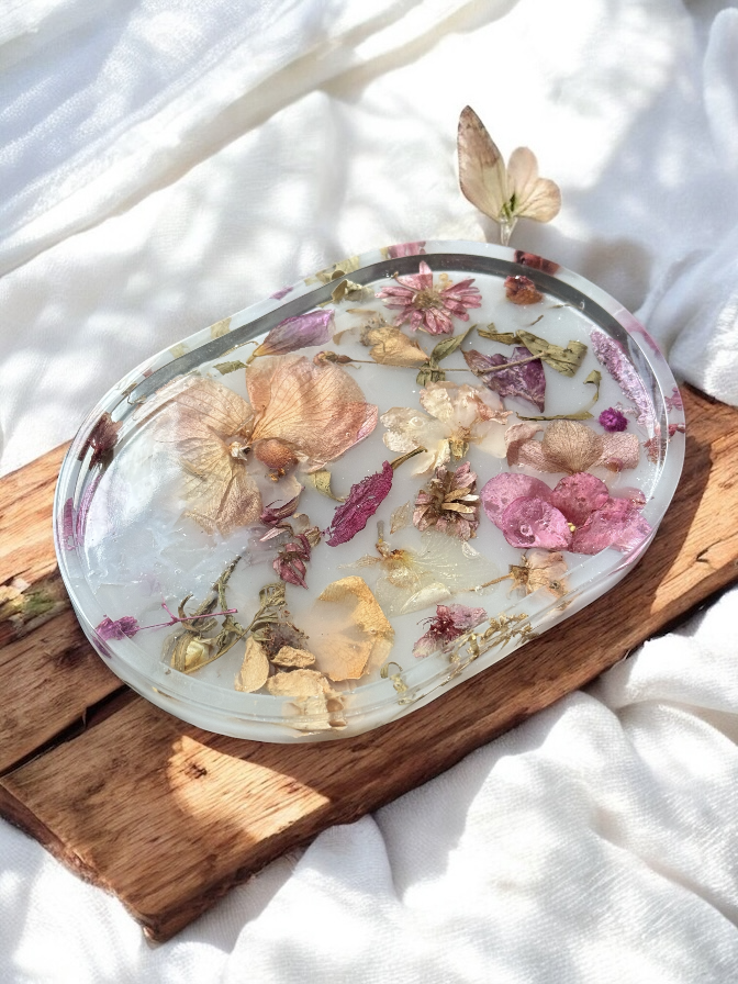 Bandeja Oval Hidden Garden - Envio Imediato