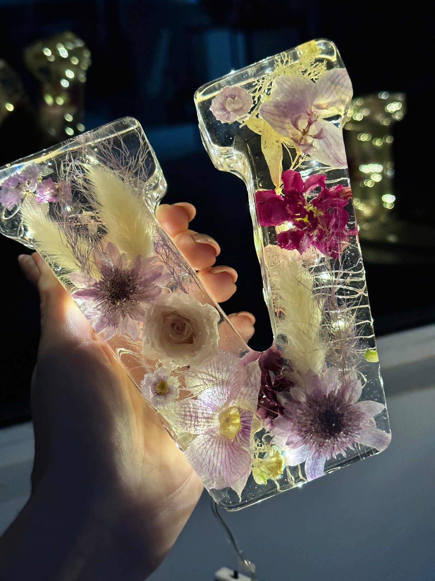 Luminaria Letra Gigante 16.5cm Natural Flowers