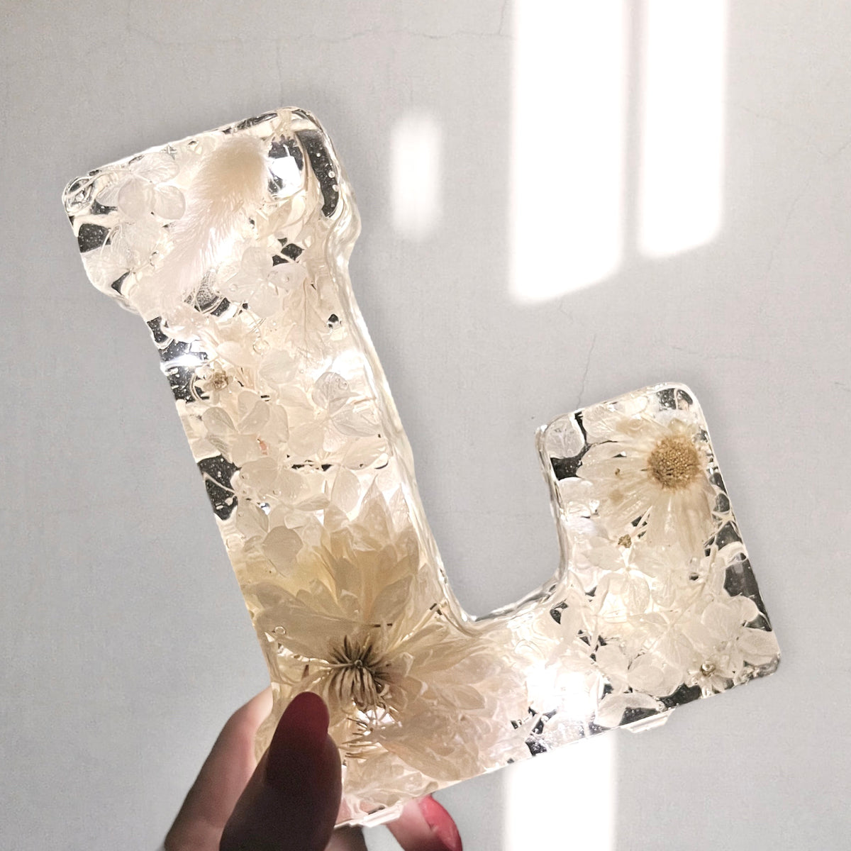 Luminaria Letra Gigante 16.5cm Natural Flowers