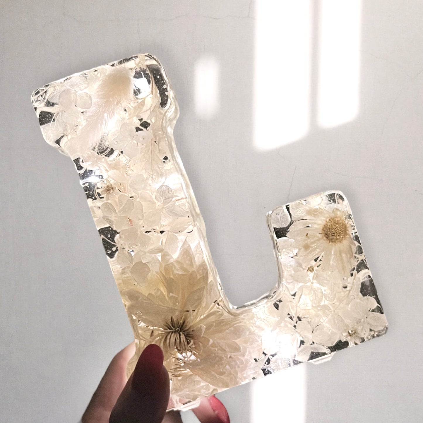 Luminaria Letra Gigante 16.5cm Natural Flowers