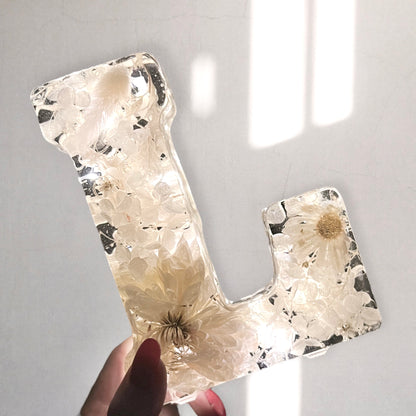 Luminaria Letra Gigante 16.5cm Natural Flowers
