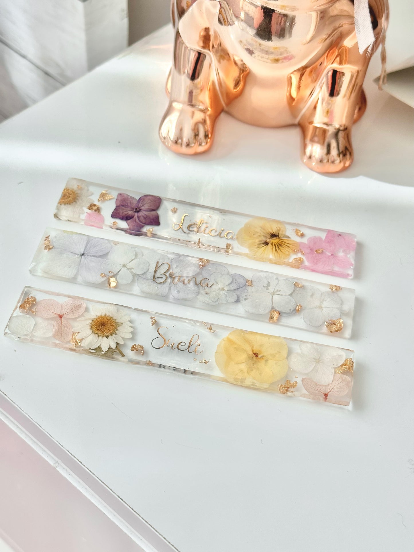 Marca Páginas Natural Flowers com Flores Naturais Eternizadas em Resina | LDARTECO
