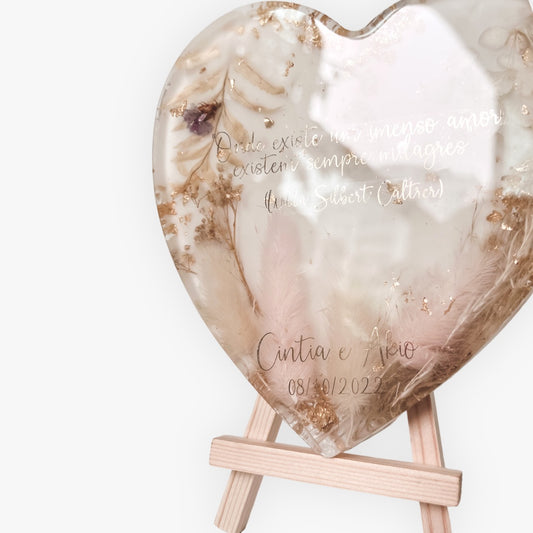 Heart Personalizável Boho