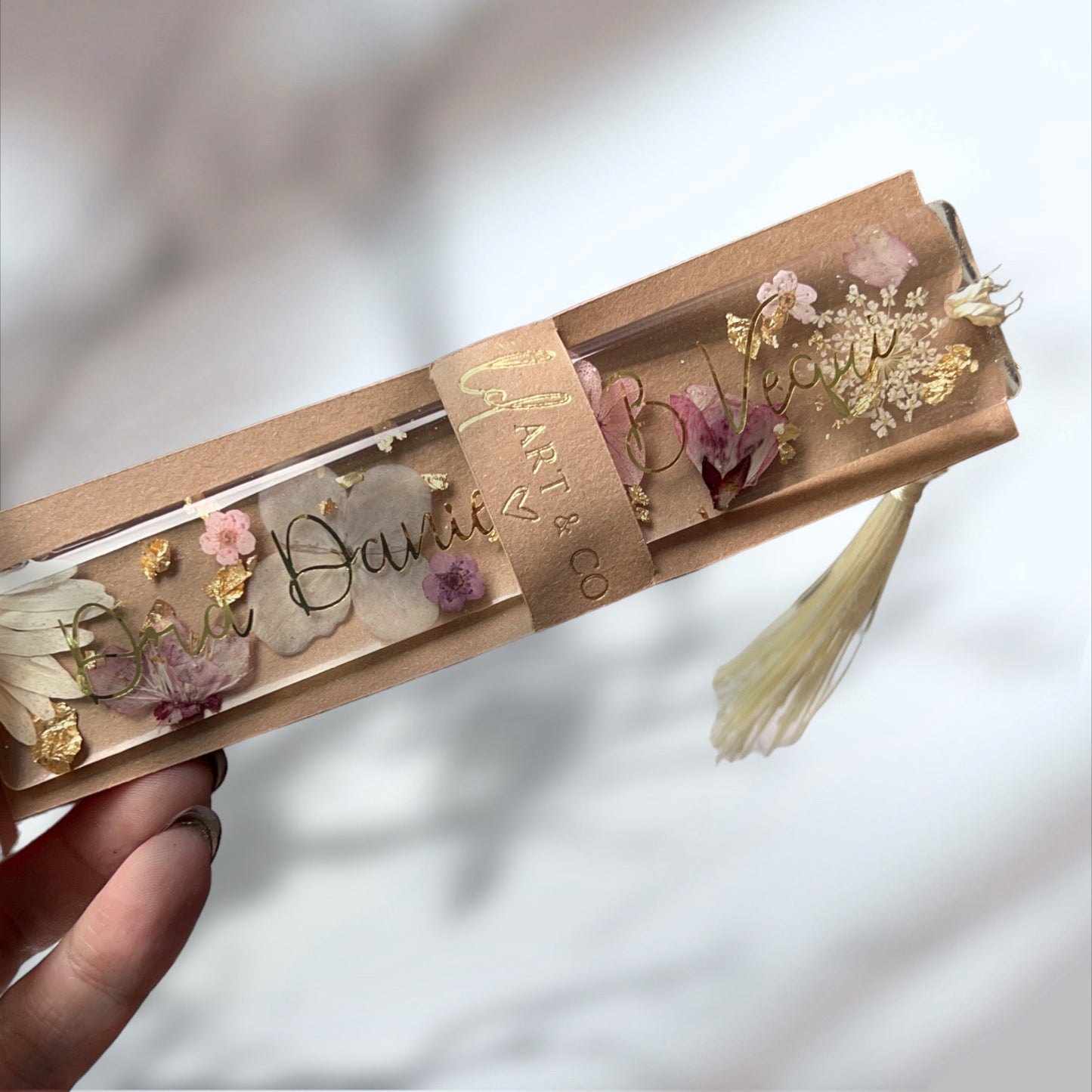 Marca Páginas Natural Flowers com Flores Naturais Eternizadas em Resina | LDARTECO