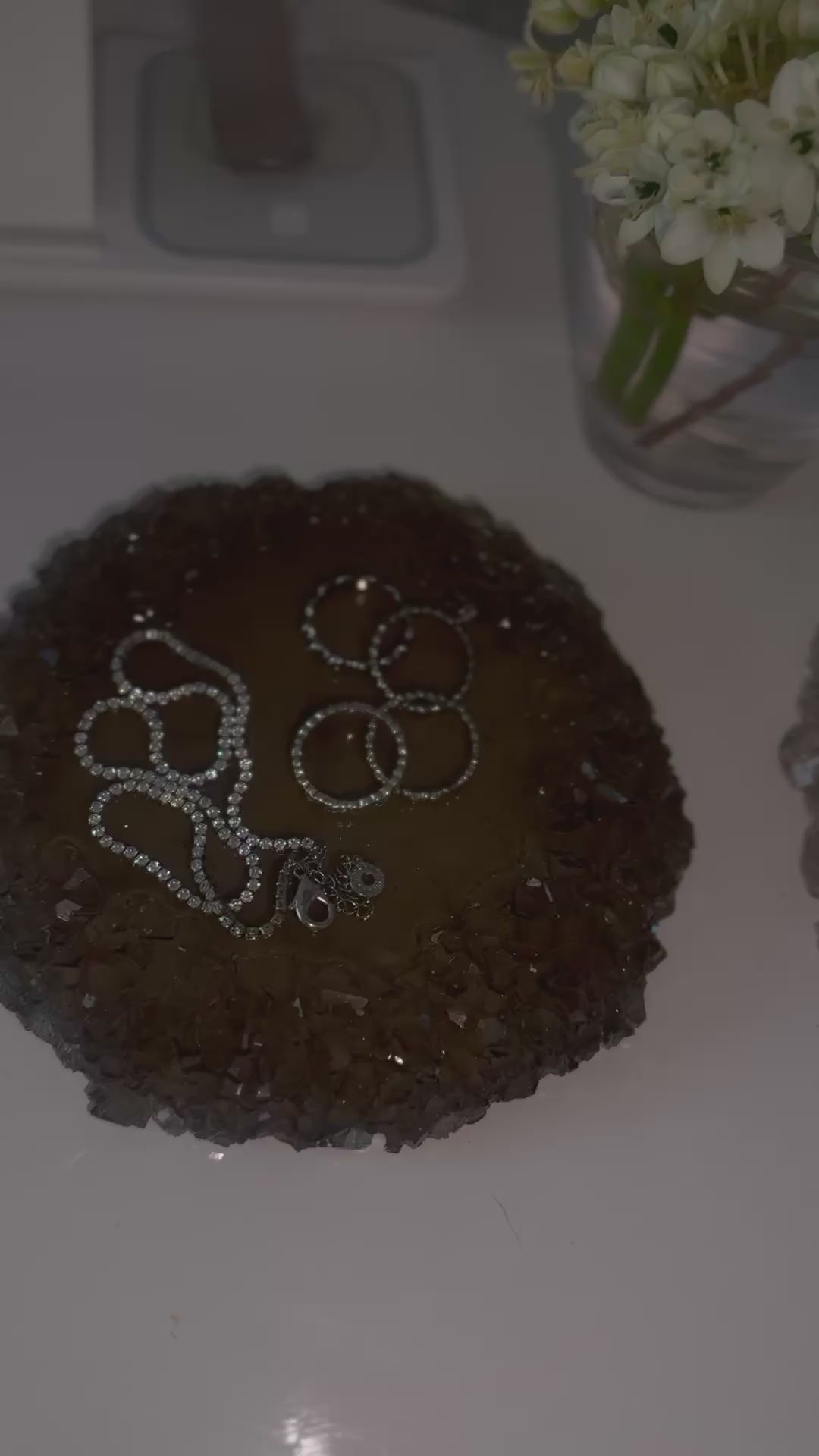 Bandeja Porta Objetos Crystal - pronta entrega