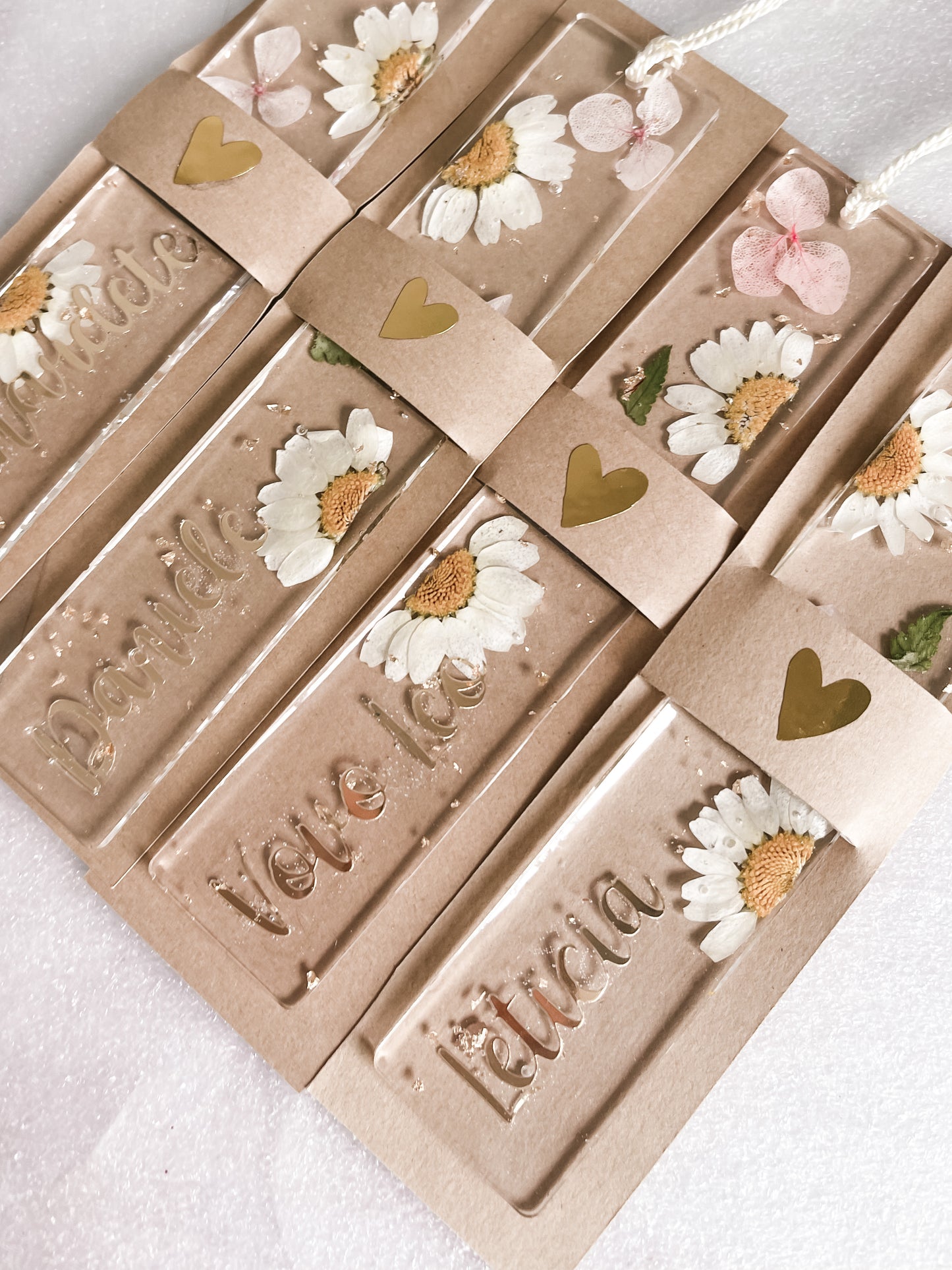 Marca Páginas Natural Flowers com Flores Naturais Eternizadas em Resina | LDARTECO