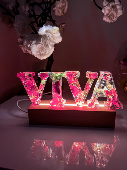 Luminária Word Personalizada