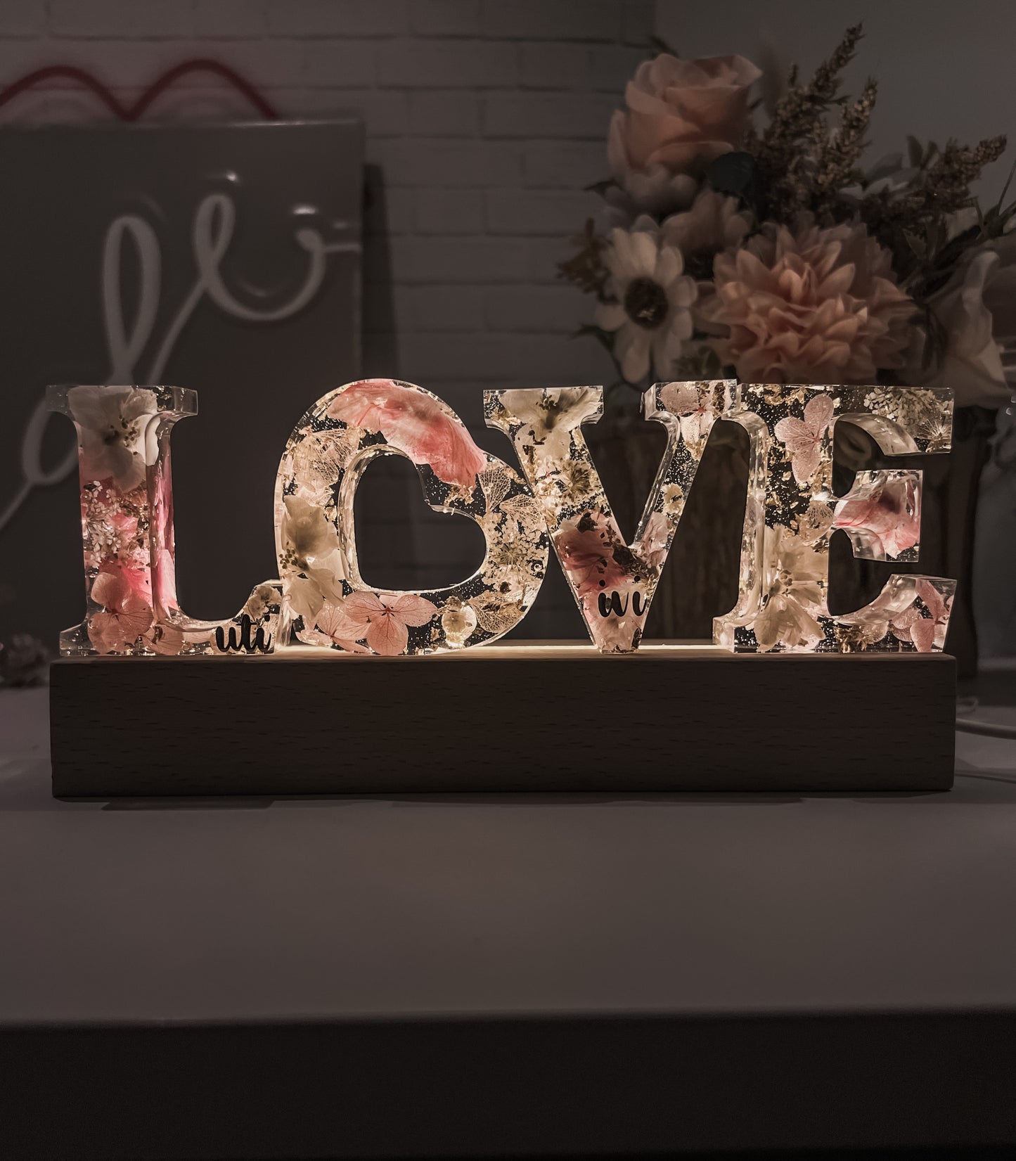 Luminária Word Personalizada