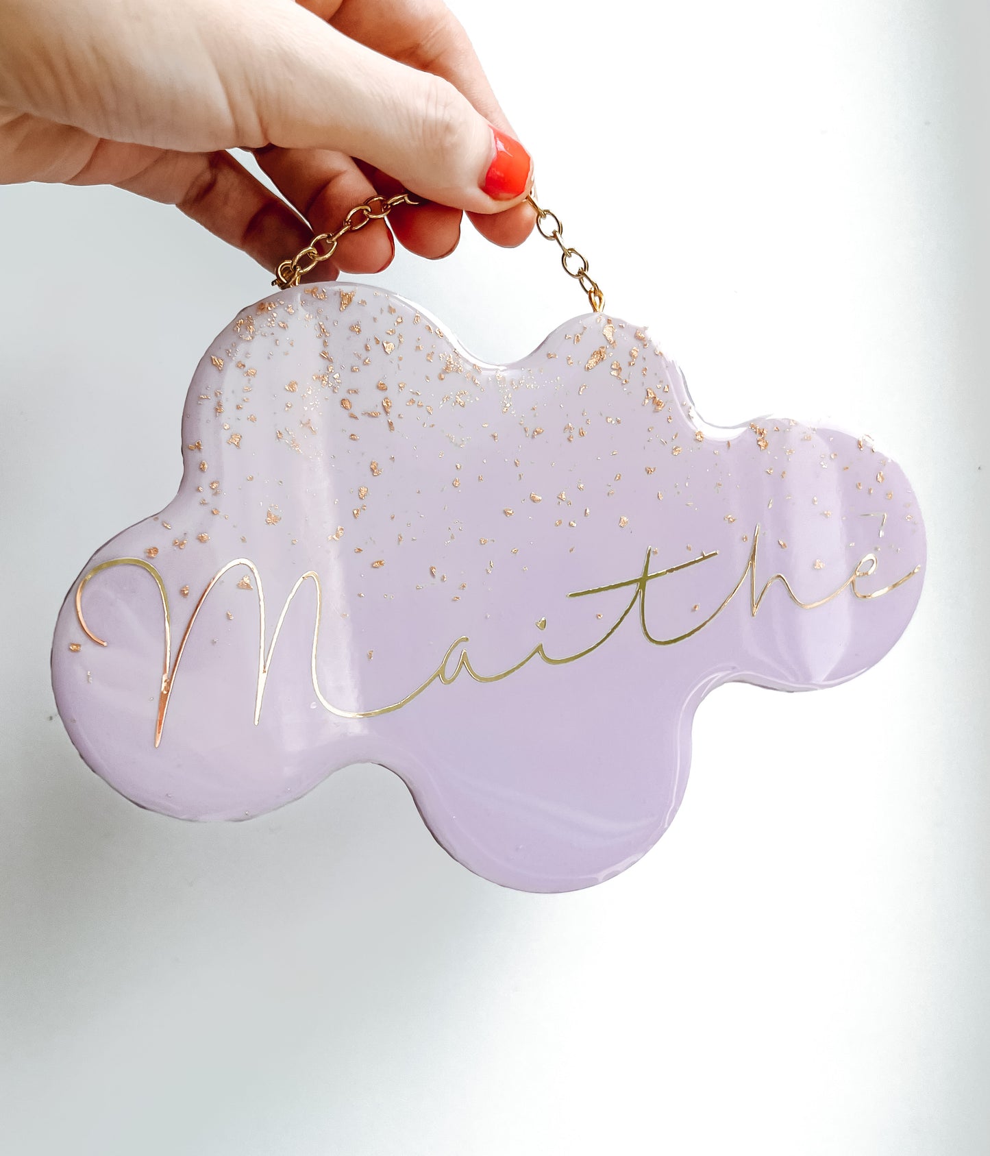 Mini Placa Cloud para porta ou quarto