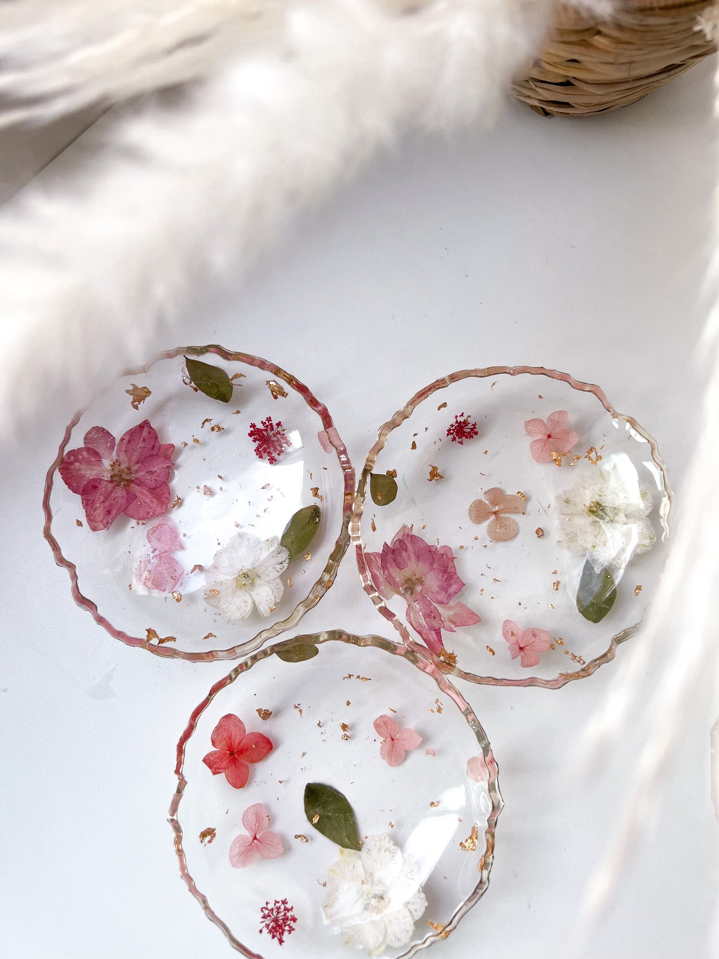 Bowl/ Porta Joias com Flores Naturais
