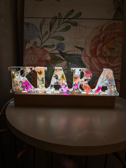 Luminária Word Personalizada