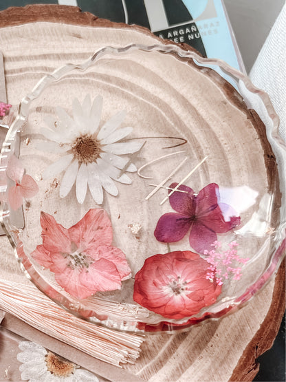 Bowl/ Porta Joias com Flores Naturais