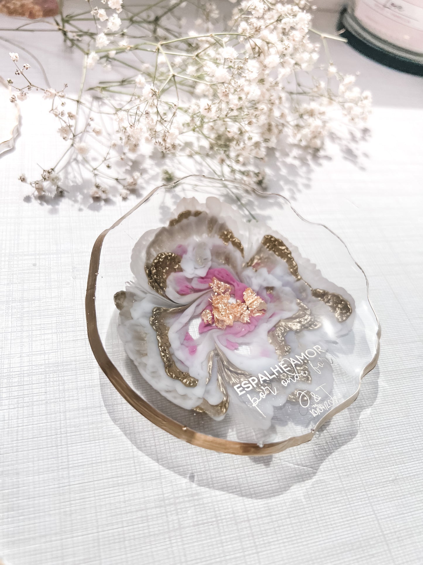Bowl Flower em Fluid Art