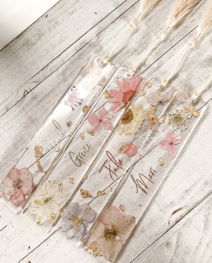 Marca Páginas Natural Flowers com Flores Naturais Eternizadas em Resina | LDARTECO