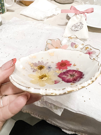 Bowl/ Porta Joias com Flores Naturais