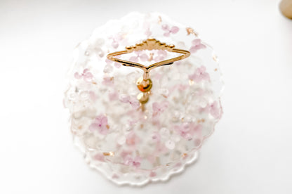 Porta Petit Four Natural Flowers