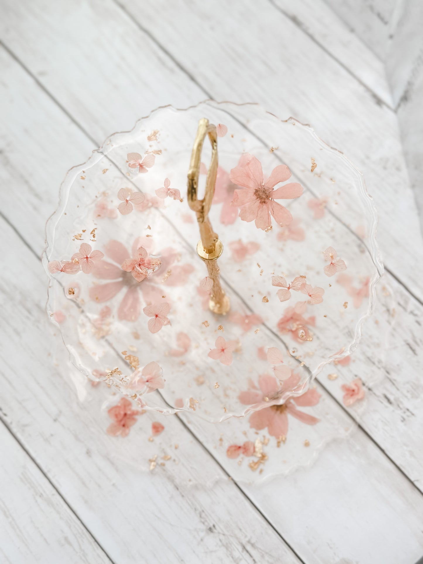 Porta Petit Four Natural Flowers