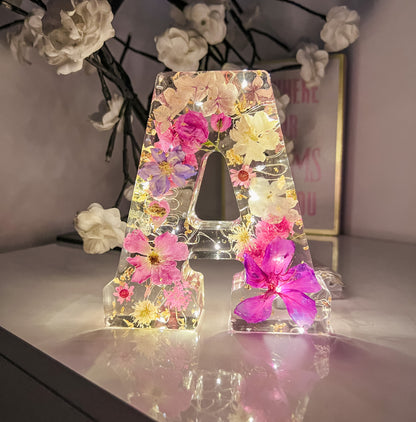 Luminaria Letra Gigante 16.5cm Natural Flowers