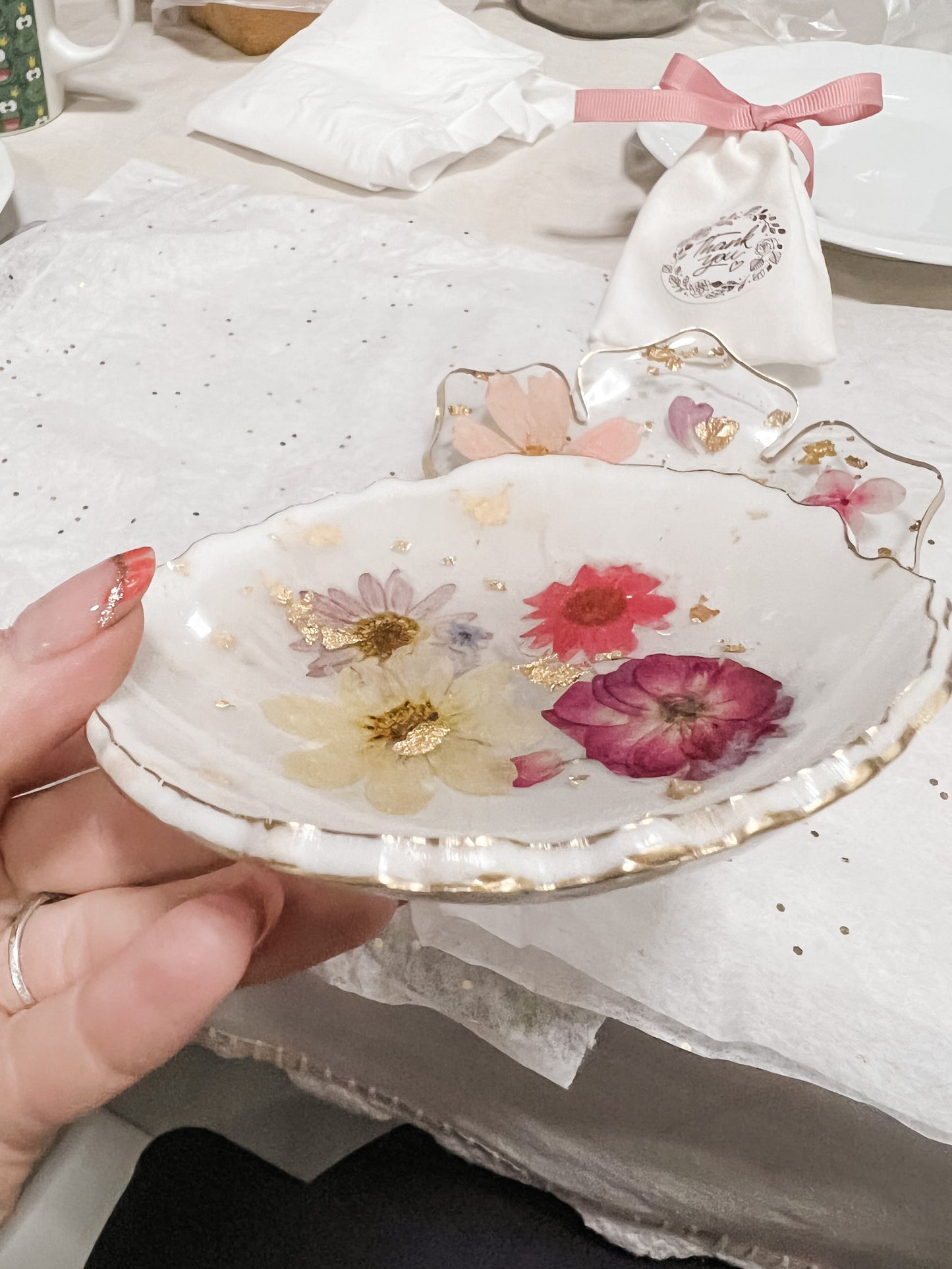 Bowl Flower em Fluid Art