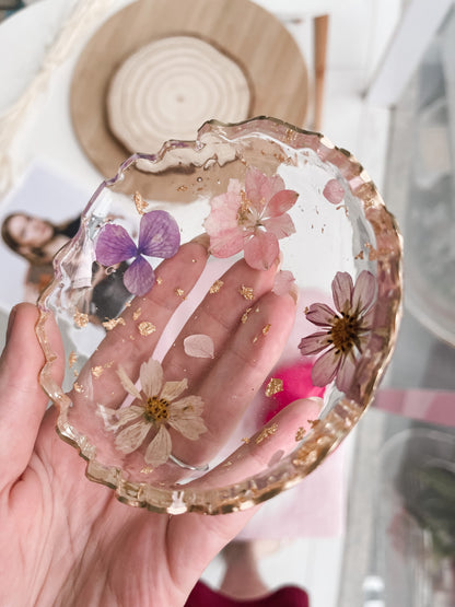 Bowl/ Porta Joias com Flores Naturais